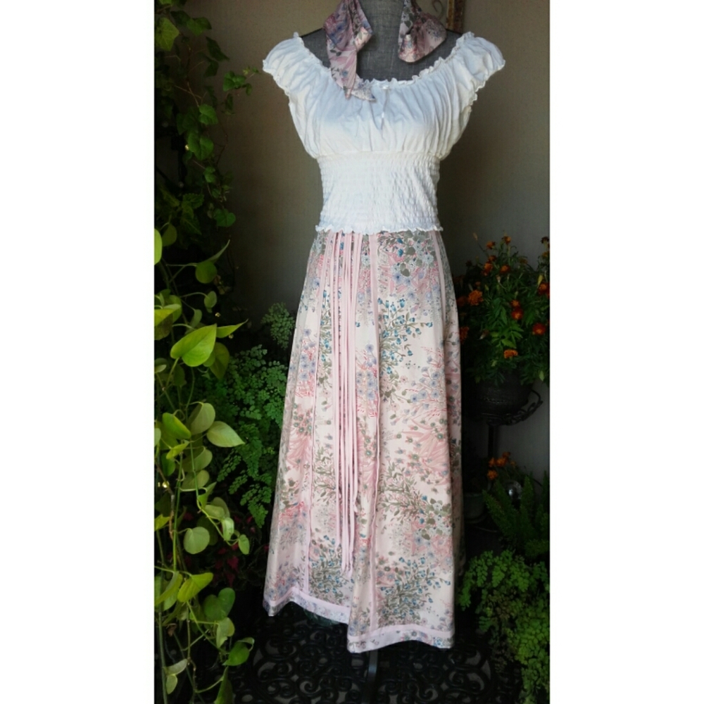Vintage Chessa Davis Hippie Cottagecore Skirt